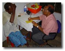The free medical service provides medicines and treatment for any and all who come